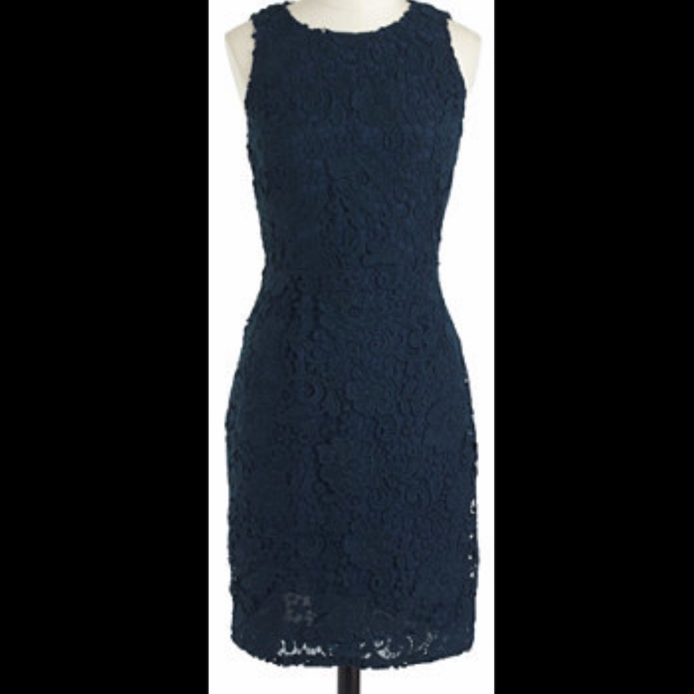 J Crew floral lace dress